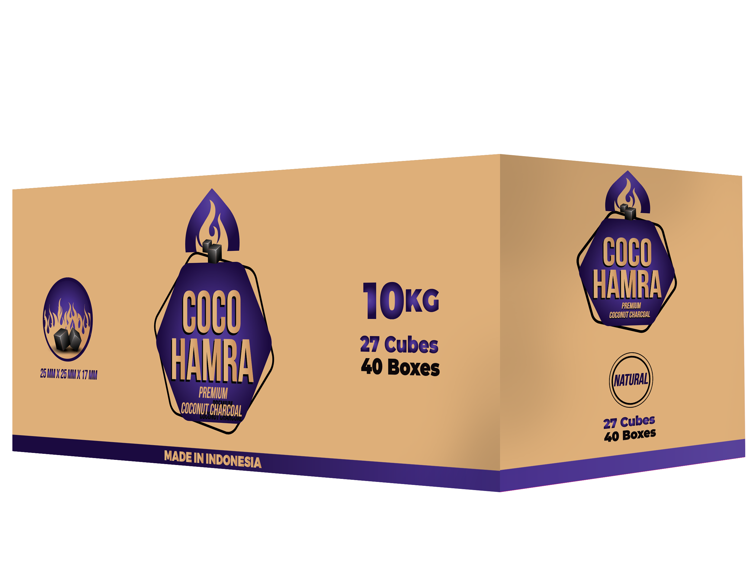 Coco Hamra 27 Small Cubes 40 Boxes 10kG Lounge Package ( Master case )