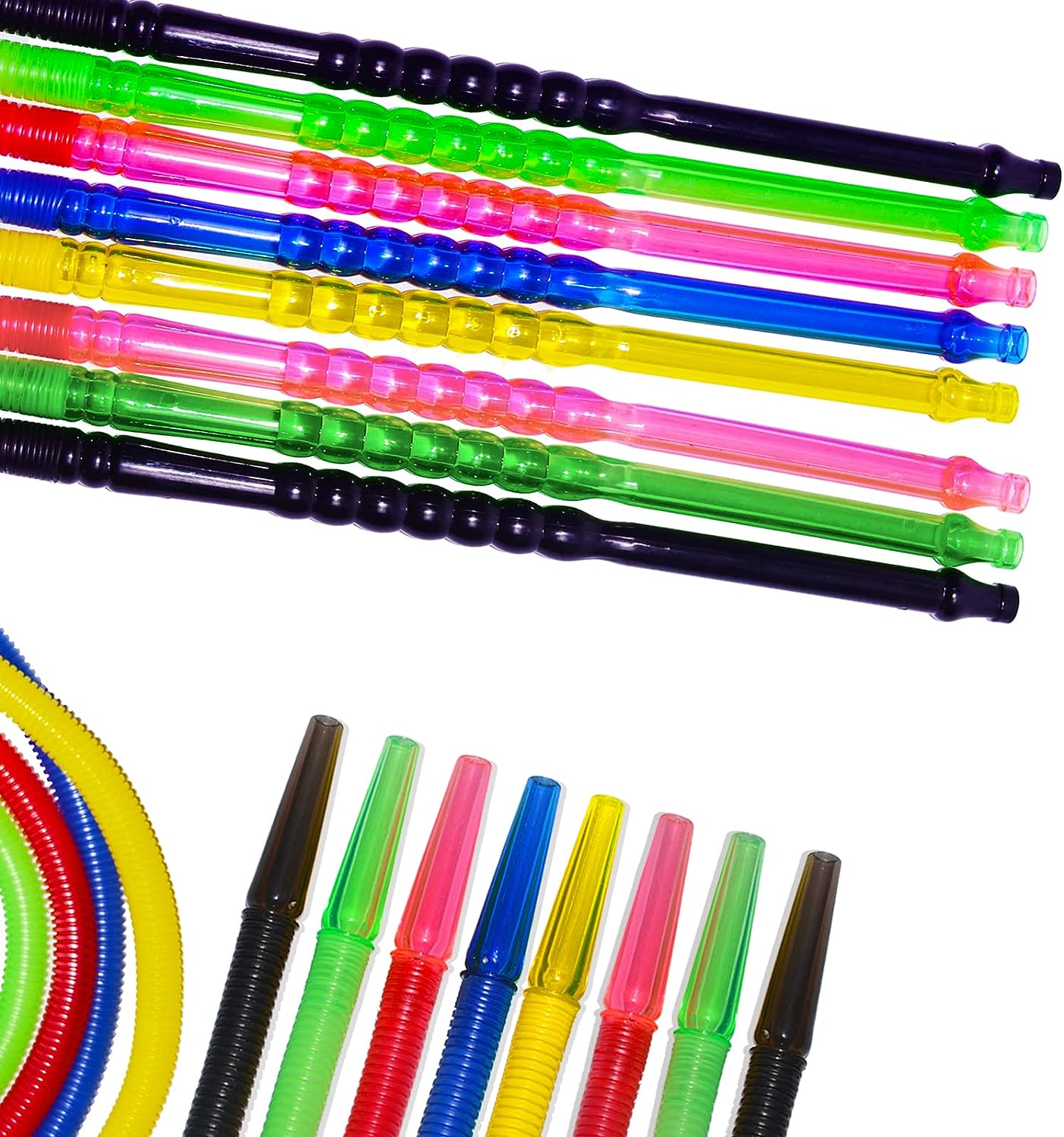 75" Disposable Plastic Hookah Hose 10pcs