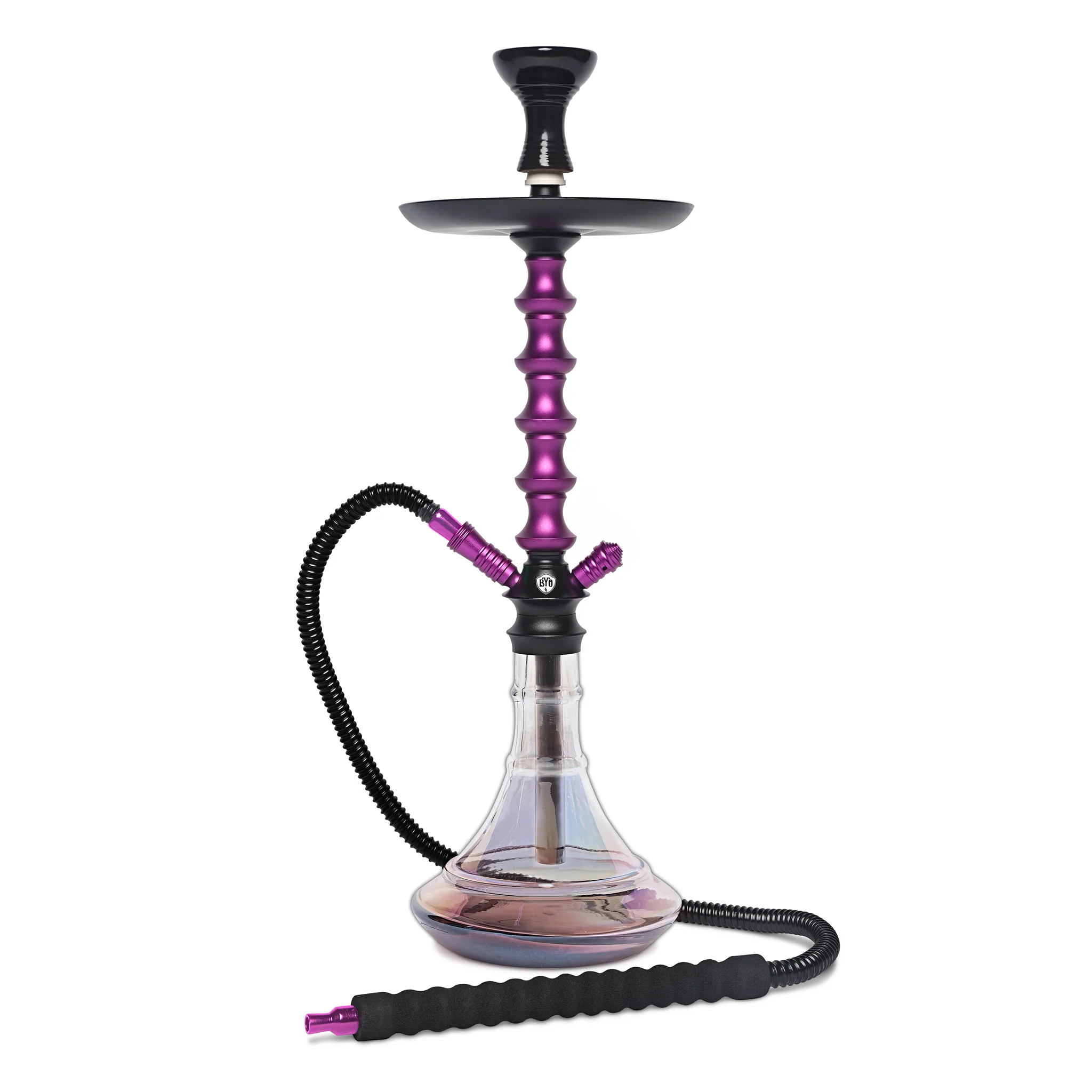 BYO Hookah Taurus 5003 modern premium hookah with sleek design and glass base