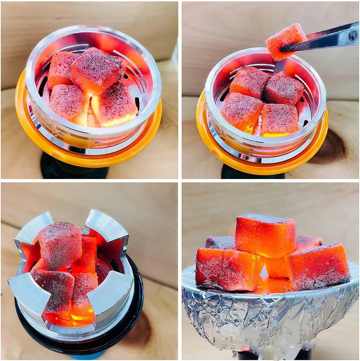 Coco Hamra Coconut Charcoal Cubes 26mm 125 Count 2KG