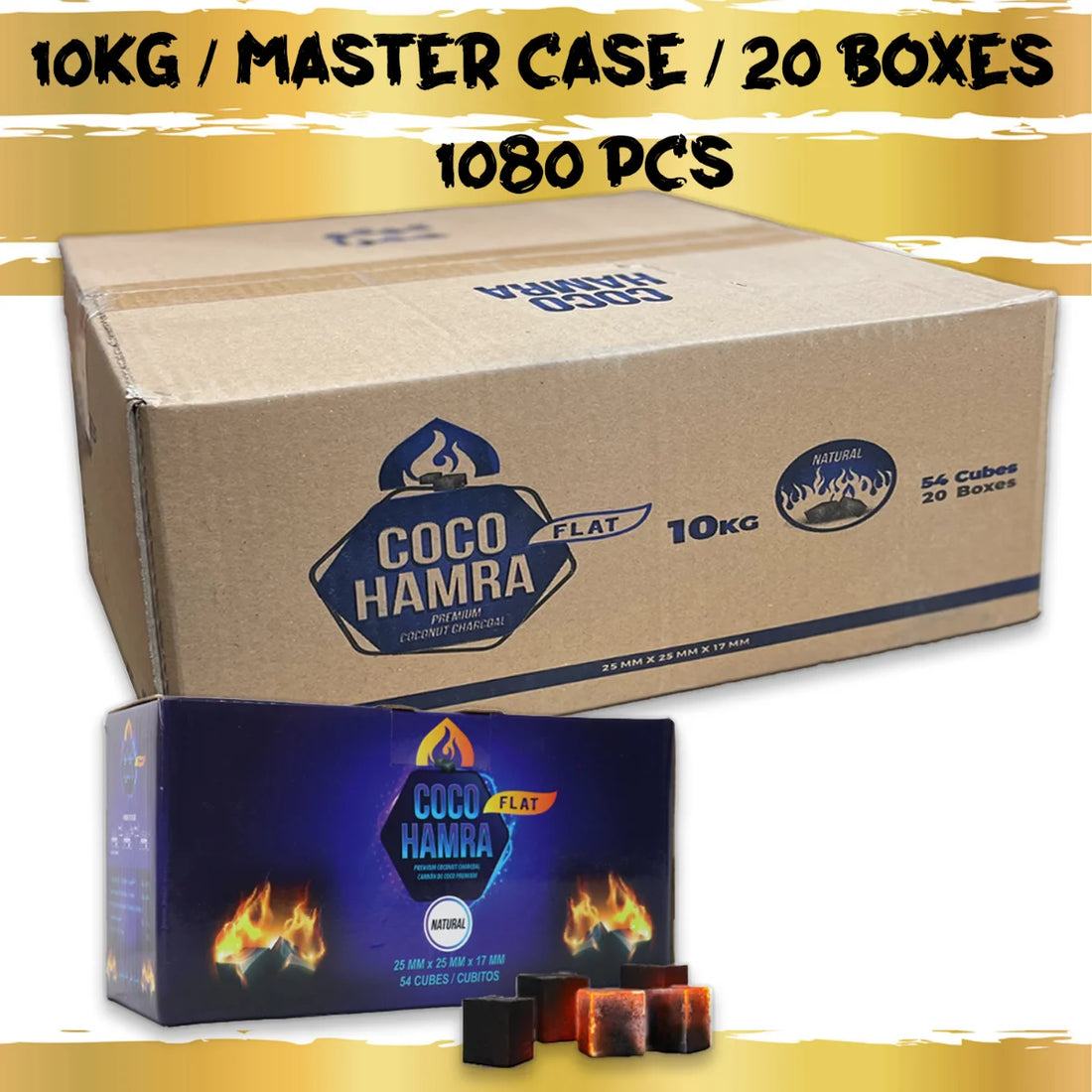 Coco Hamra Hookah Charcoal Cubes