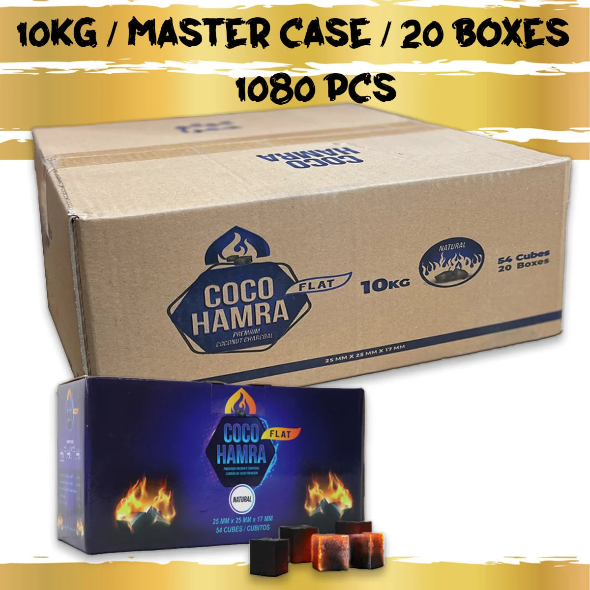 Coco Hamra Hookah Charcoal Cubes