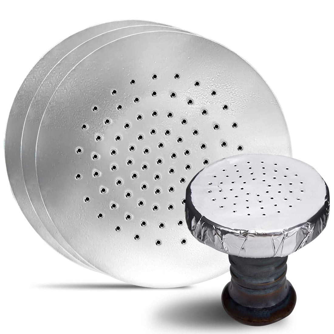 Coco Hamra Pre-Punched Hookah Foil – 50 Count | Even Heat Distribution for Smooth Smoking | Durable & Convenient Shisha Foil