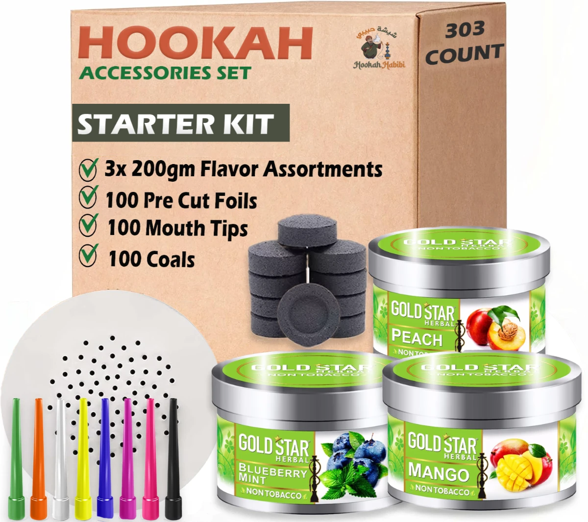 gold Star Hookah Flavors combo Pack