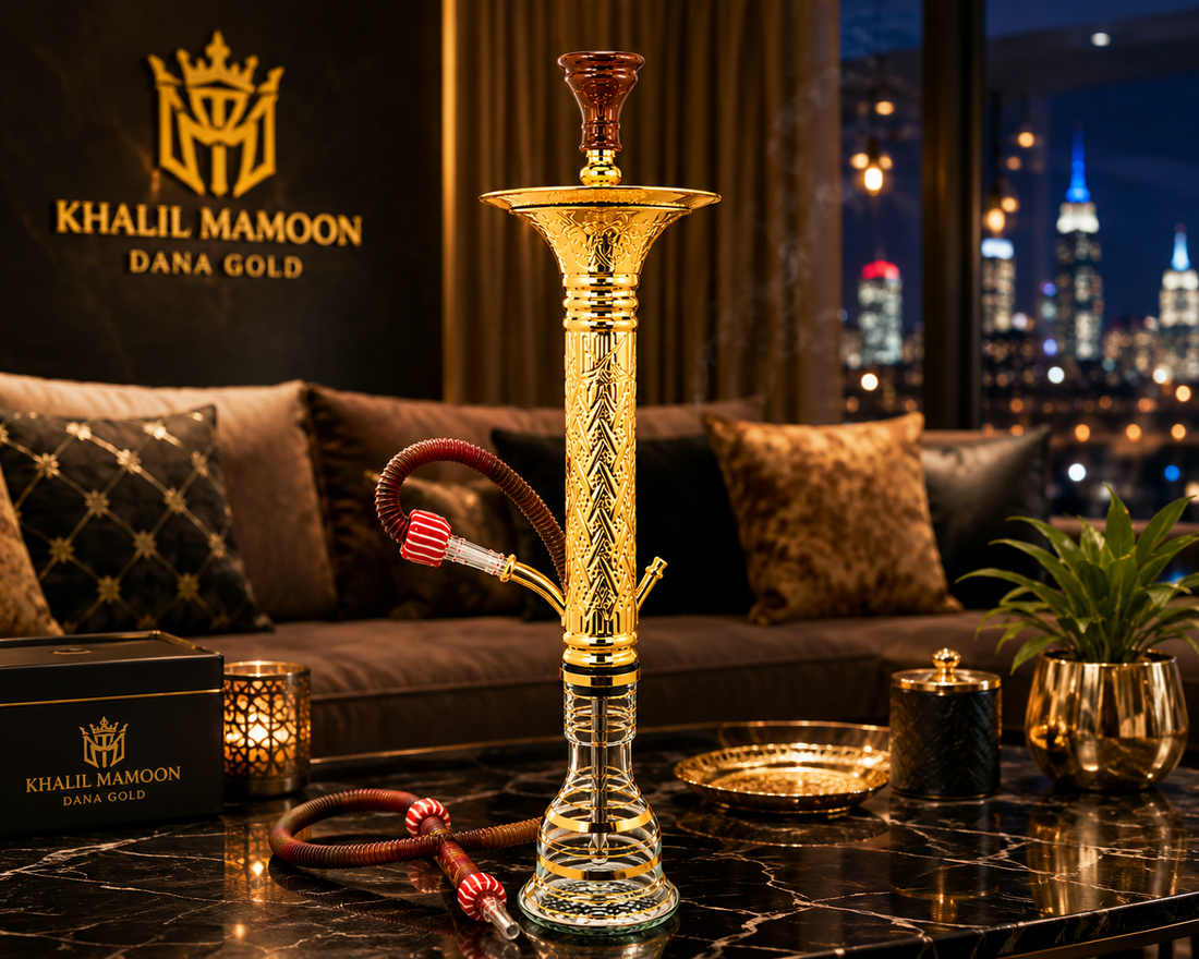 Khalil Mamoon Dana Ice Gold Hookah 35 Inch - 1641
