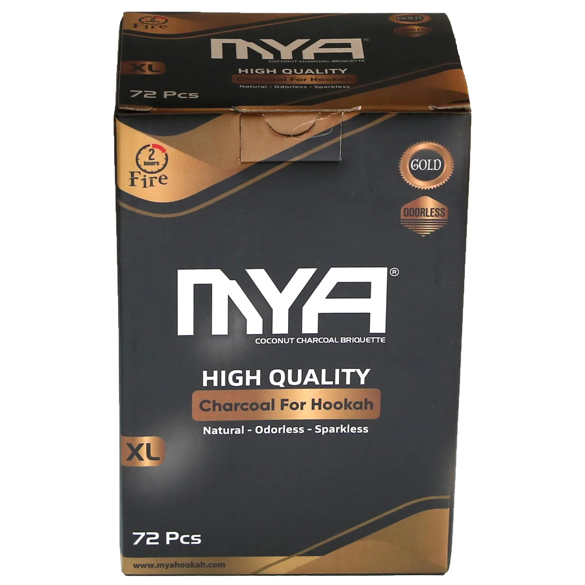 MYA Gold Charcoal XL 72 Pcs