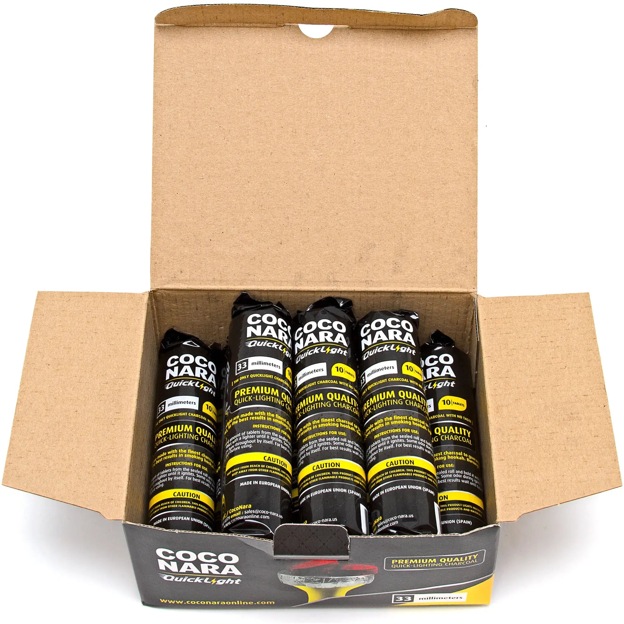 Coco Nara Instant Light Charcoal Tablets 40mm Master Case