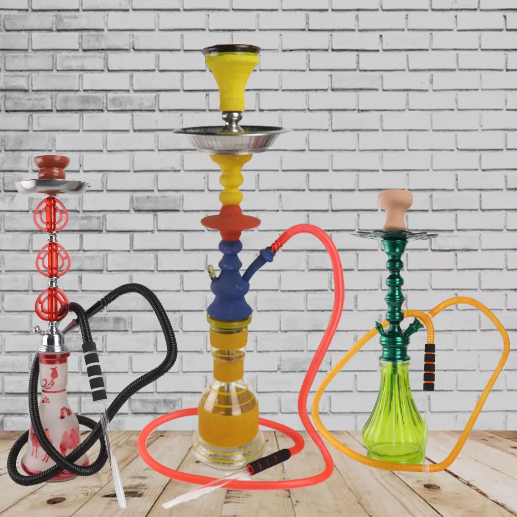 5Pcs Disposable Hose Glass Mouthpiece + 10 Mouth Tips