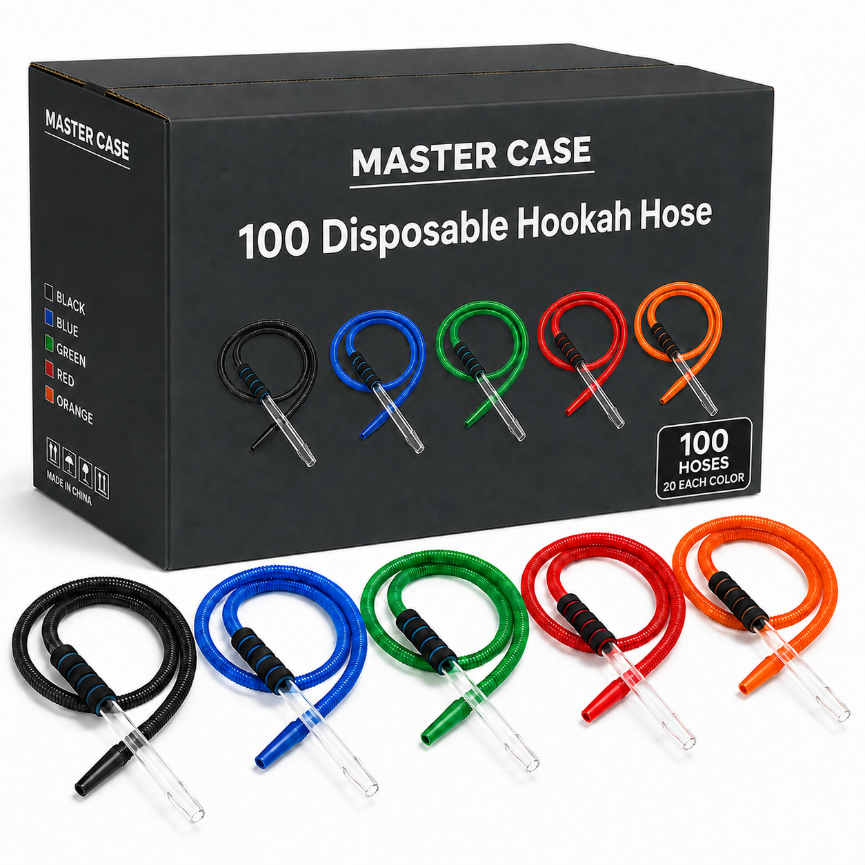 Coco Hamra 100 Disposable Glass Mouth tip Master Case.