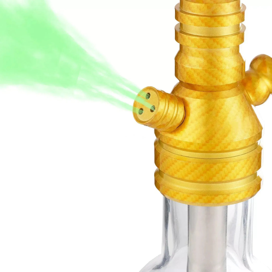 شيشة بنمط ألياف الكربون بتقنية أوروبية حديثة مقاس 12 بوصة