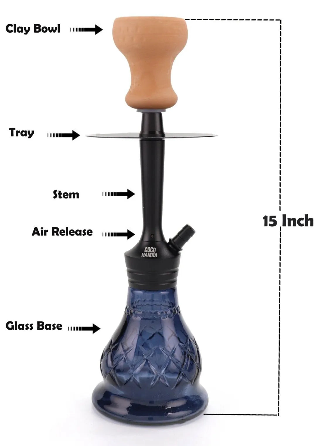 Coco Hamra Portable Hookah with Bag