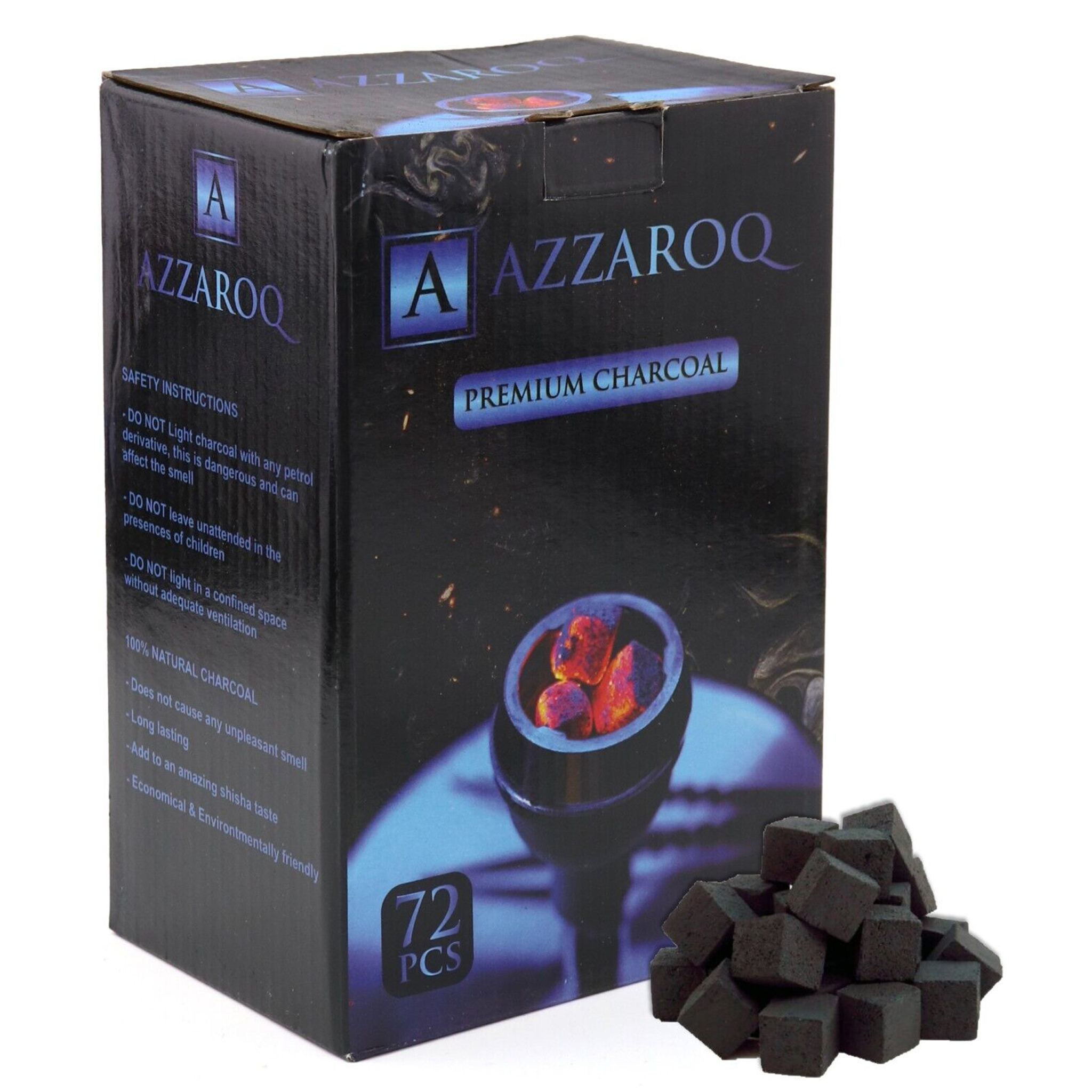 Coconut Charcoal Cubes 25mm 1KG 72pcs