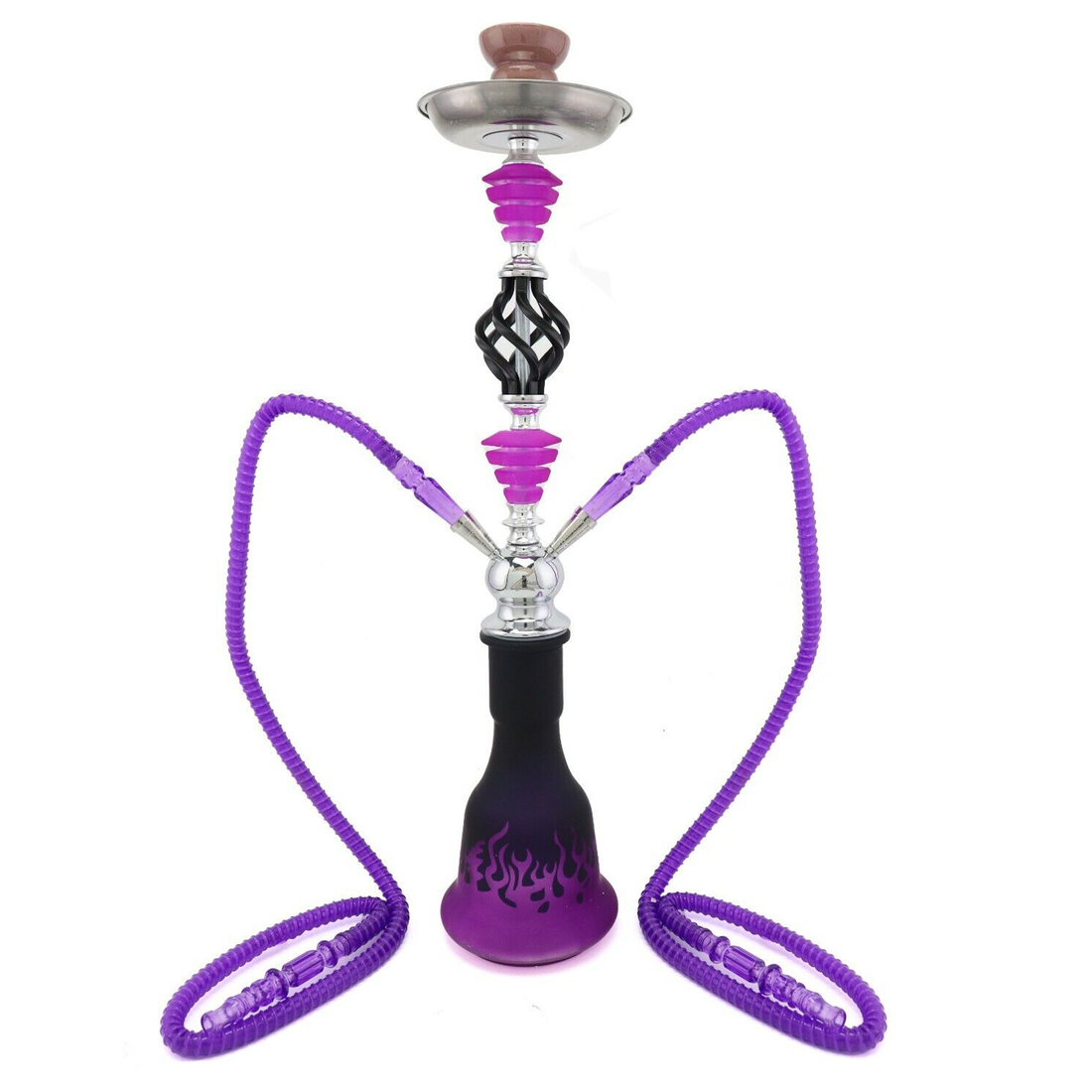 Cachimba Freddy Smoke 2 Mangueras Zebra