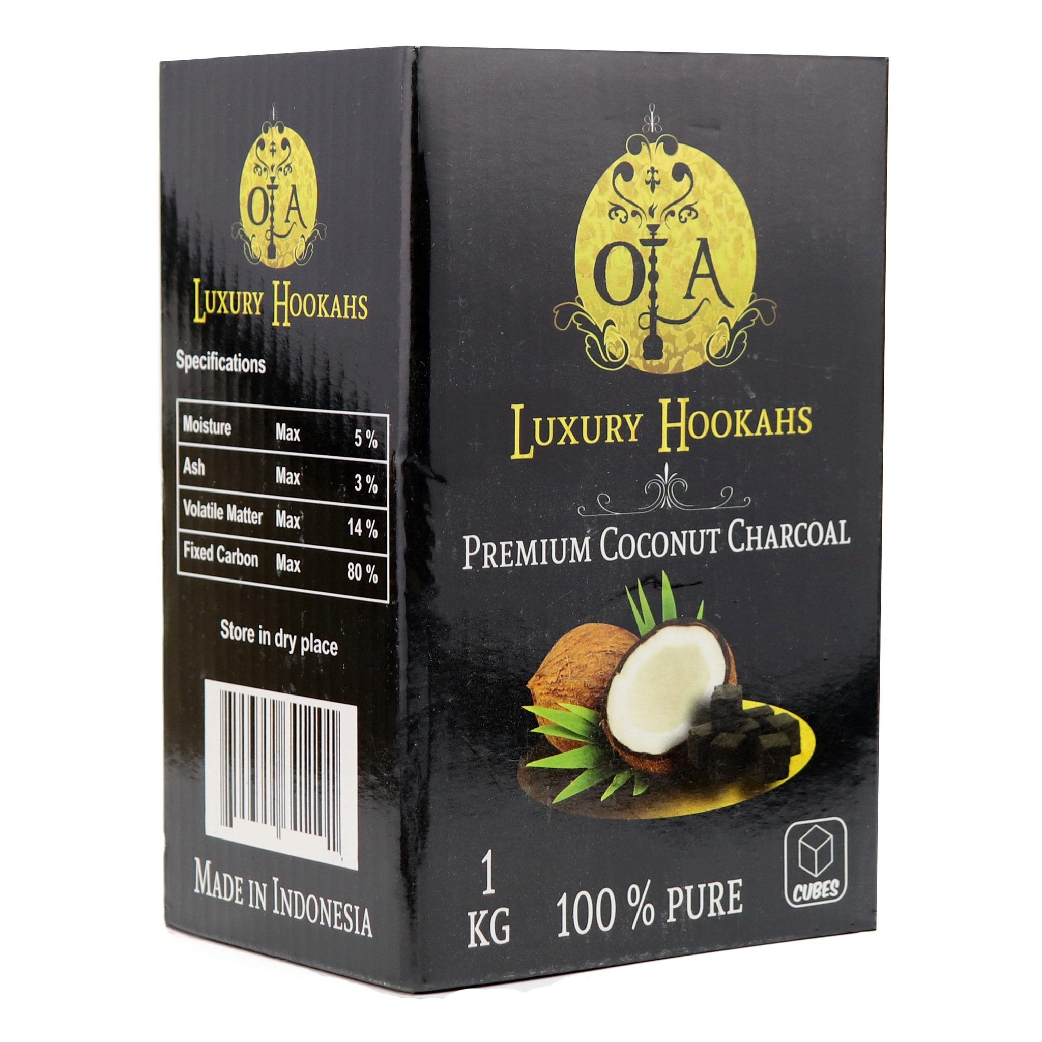 Ola Natural Coconut Charcoal 72pcs 1KG