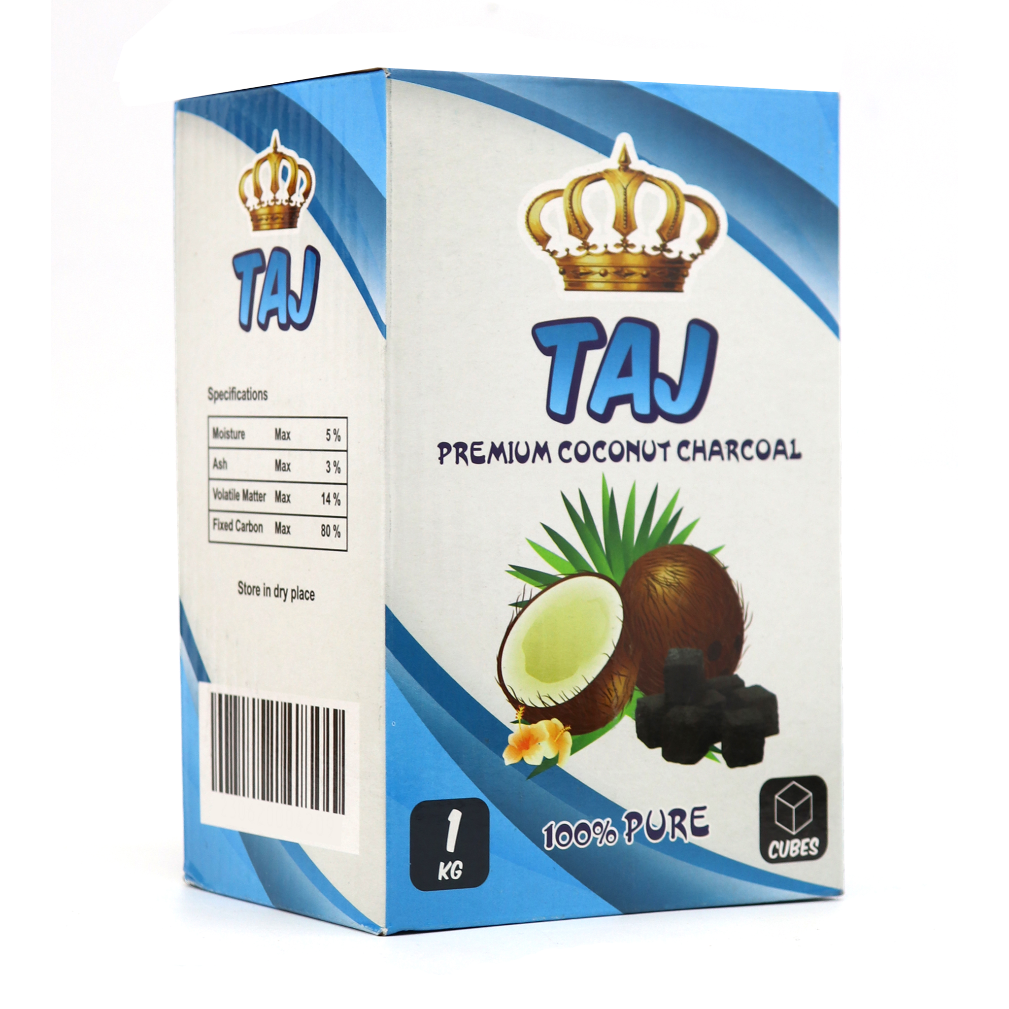 Taj Coconut Charcoal Cubes 25mm