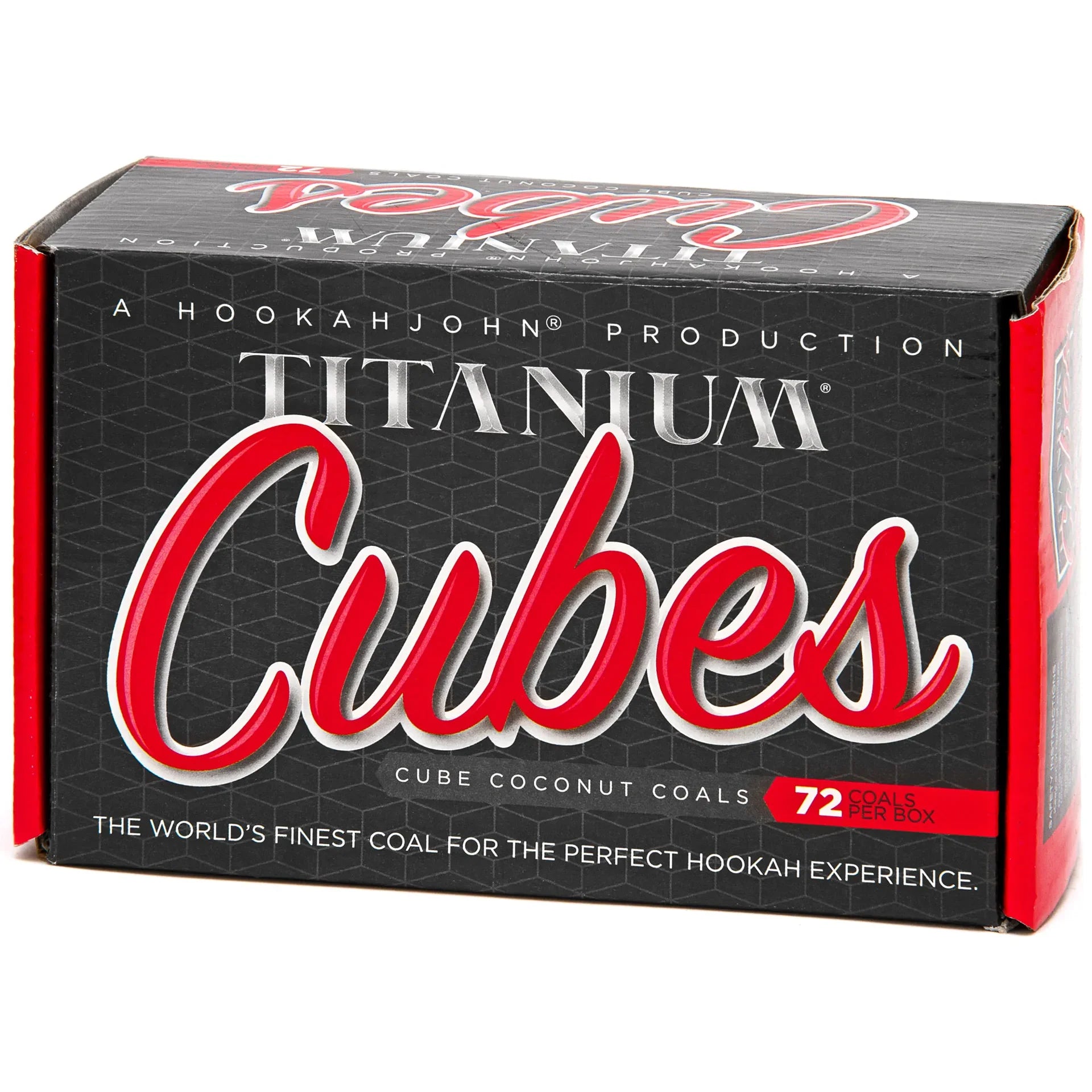 Titanium Cubes Natural Hookah Coals - Cubes - 72ct