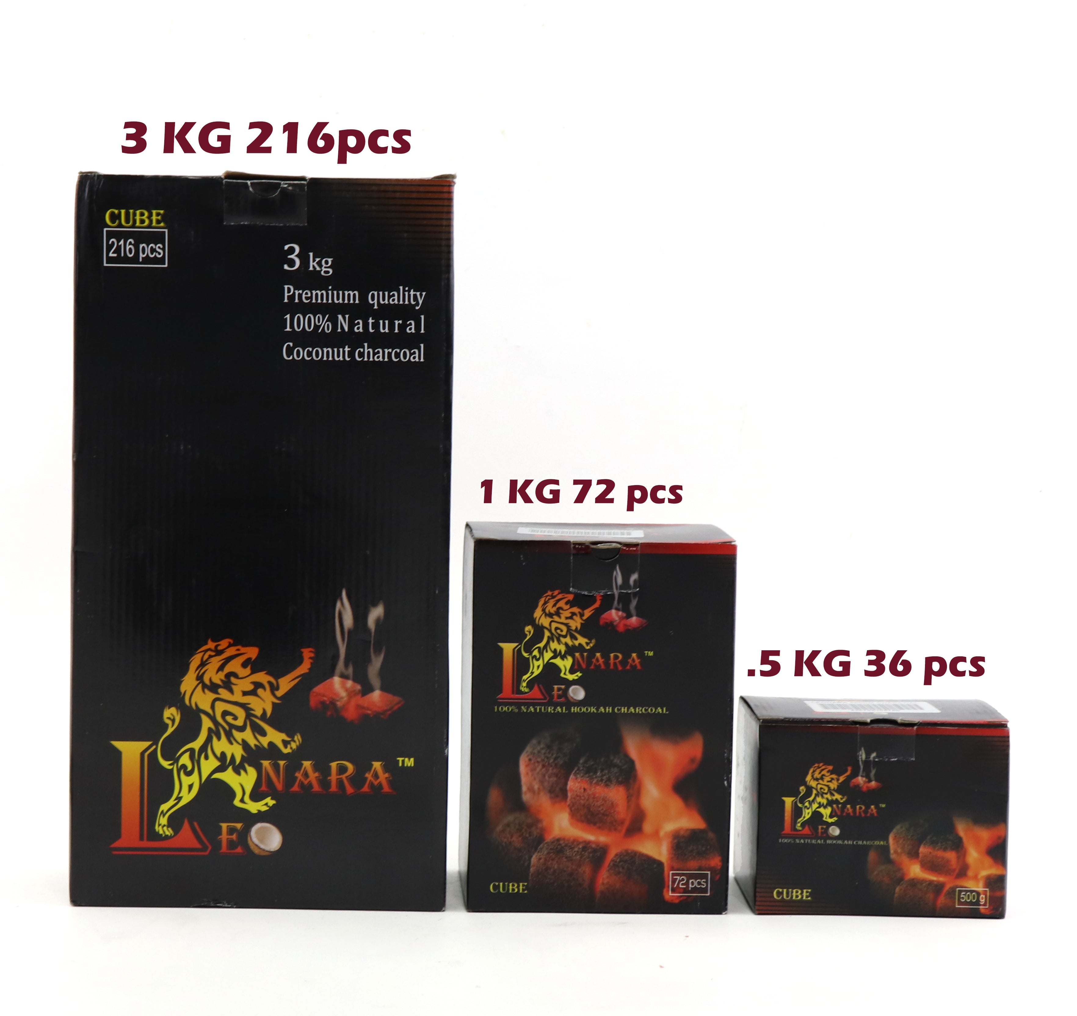 Leonara Coconut Charcoals 1/2 KG - 3 KG