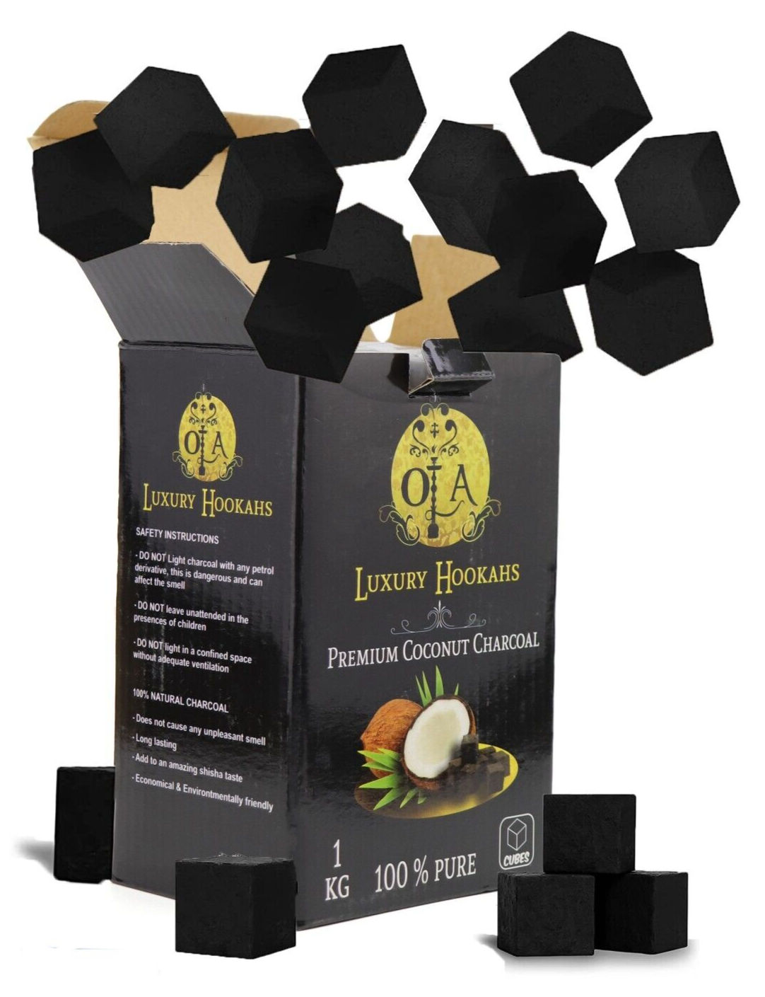 Ola Natural Coconut Charcoal 72pcs 1KG