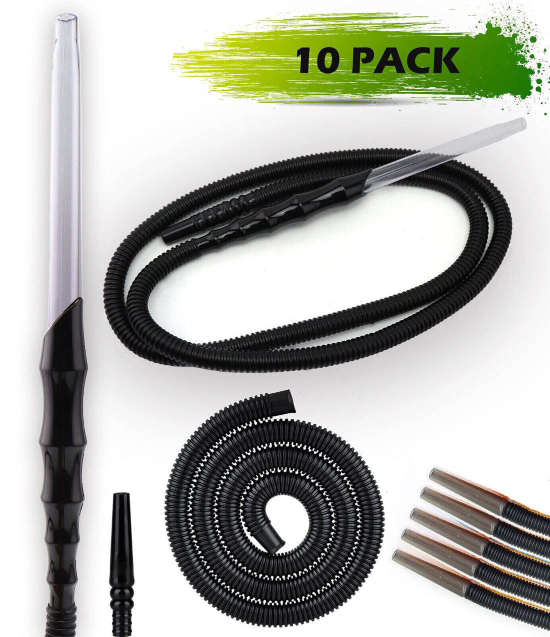 Disposable Hookah Plastic Hose (100 Pack)