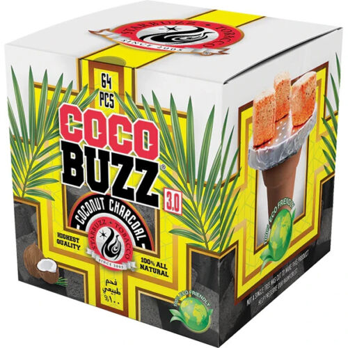 CocoBuzz 3.0 Charcoal Cubes 26mm 64pcs