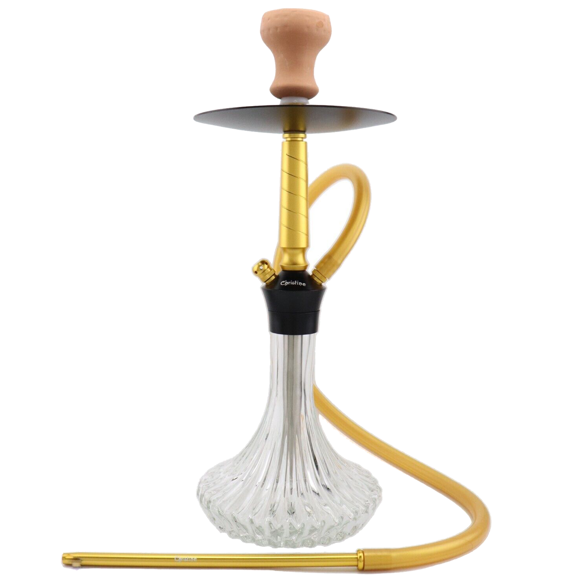 christine modern hookah crystal glass vase