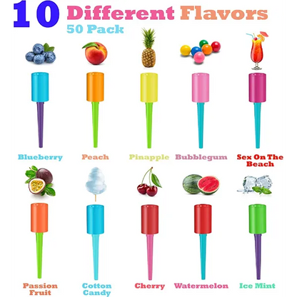 Jolly Tip Flavored Hookah Mouth-tips Jar 50 Flavors