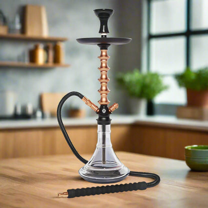 BYO Hookah Taurus 5003 modern premium hookah with sleek design and glass base

