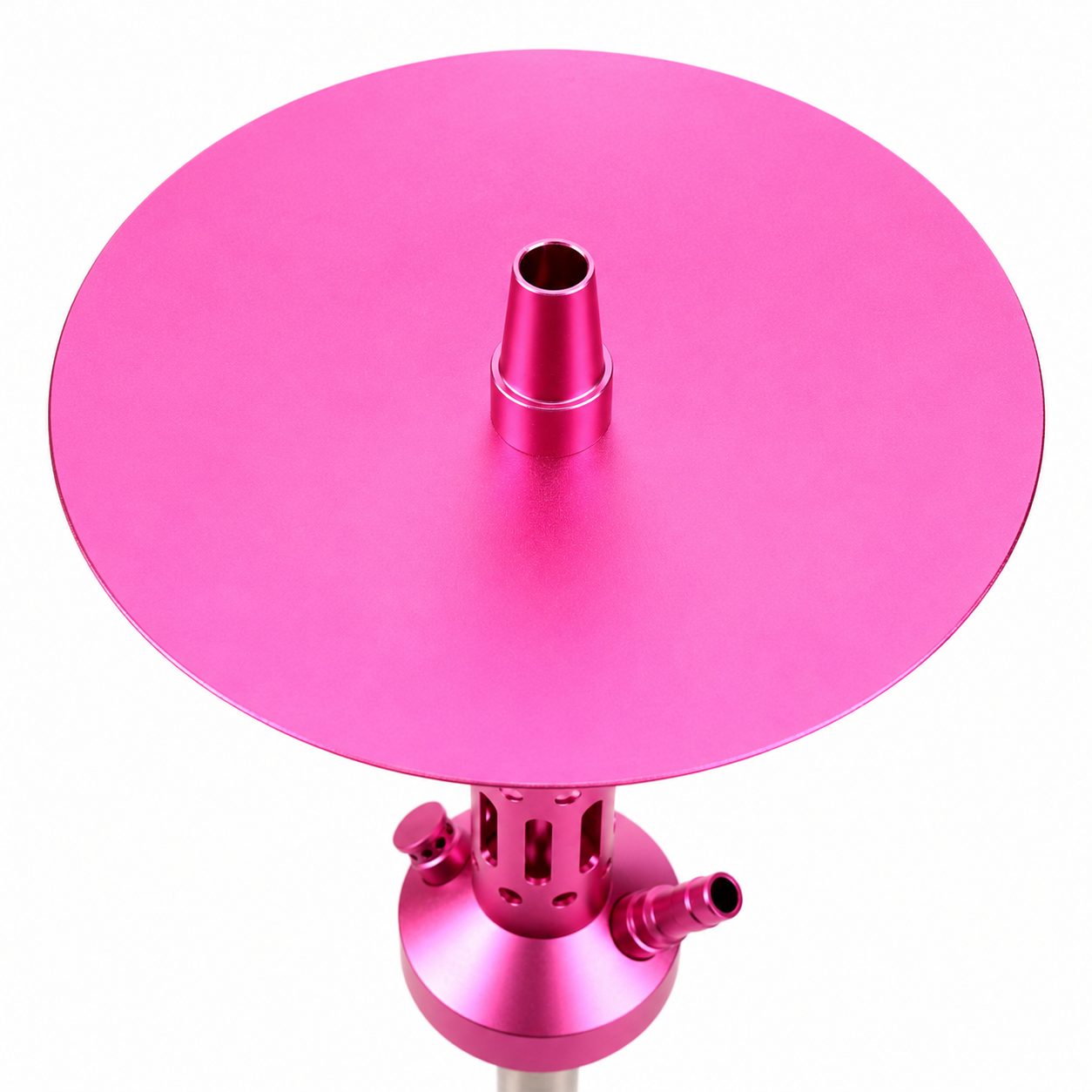 Pink 7-inch aluminum hookah tray for Christine modern hookah set
