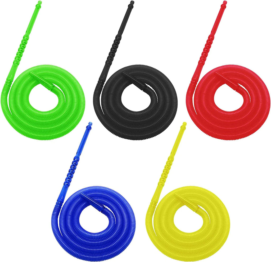 75&quot; Disposable Plastic Hookah Hose 10pcs