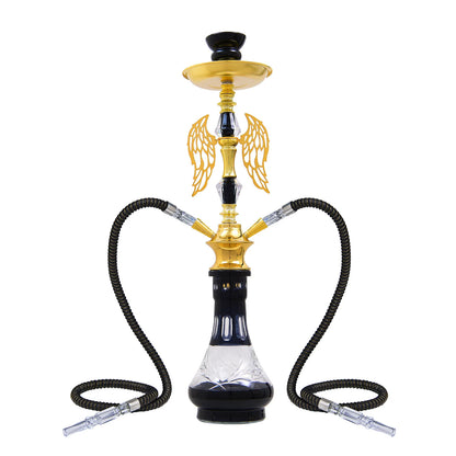 2-Hose Multi-Colored Wing Hookah Set
