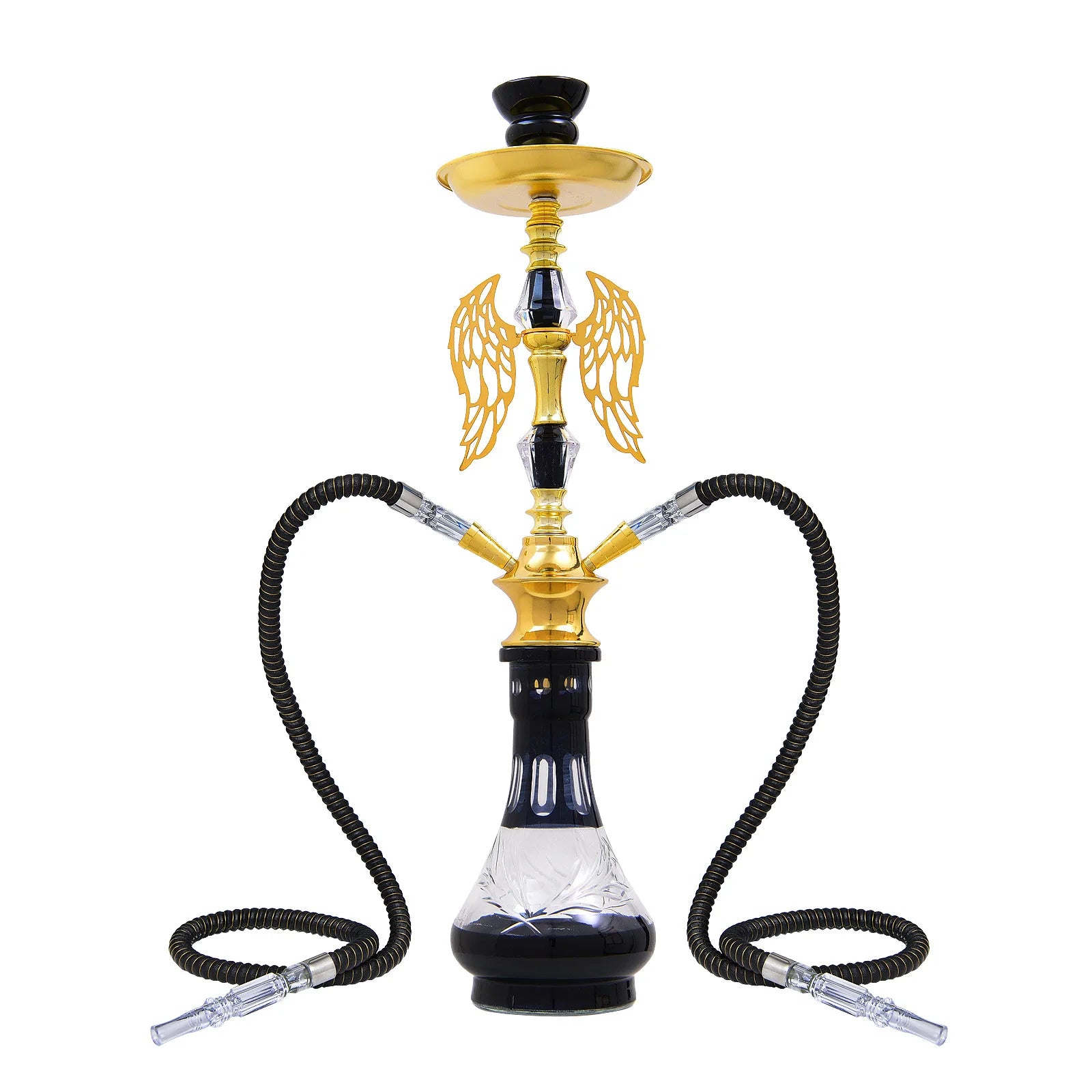 2-Hose Multi-Colored Wing Hookah Set