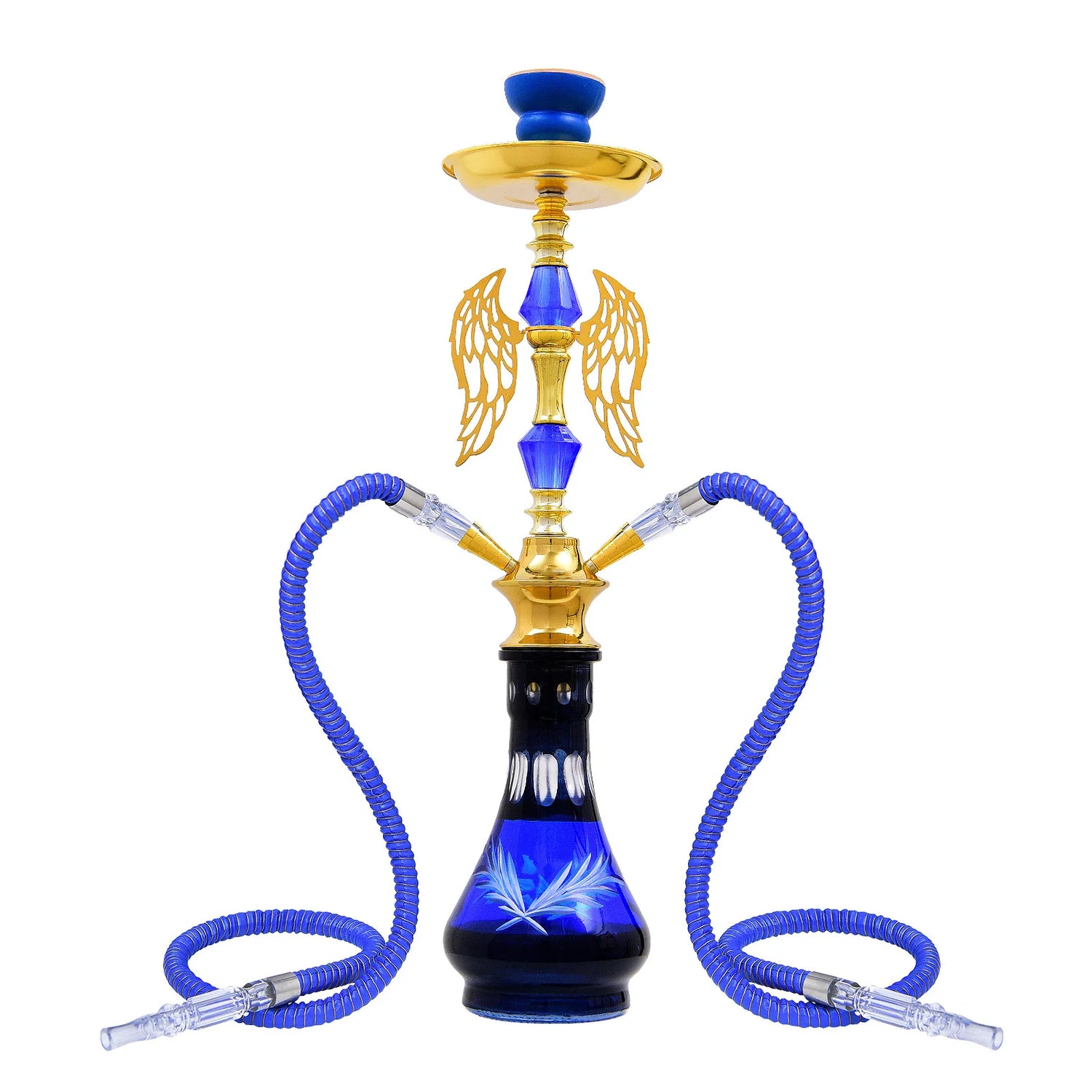 2-Hose Multi-Colored Wing Hookah Set