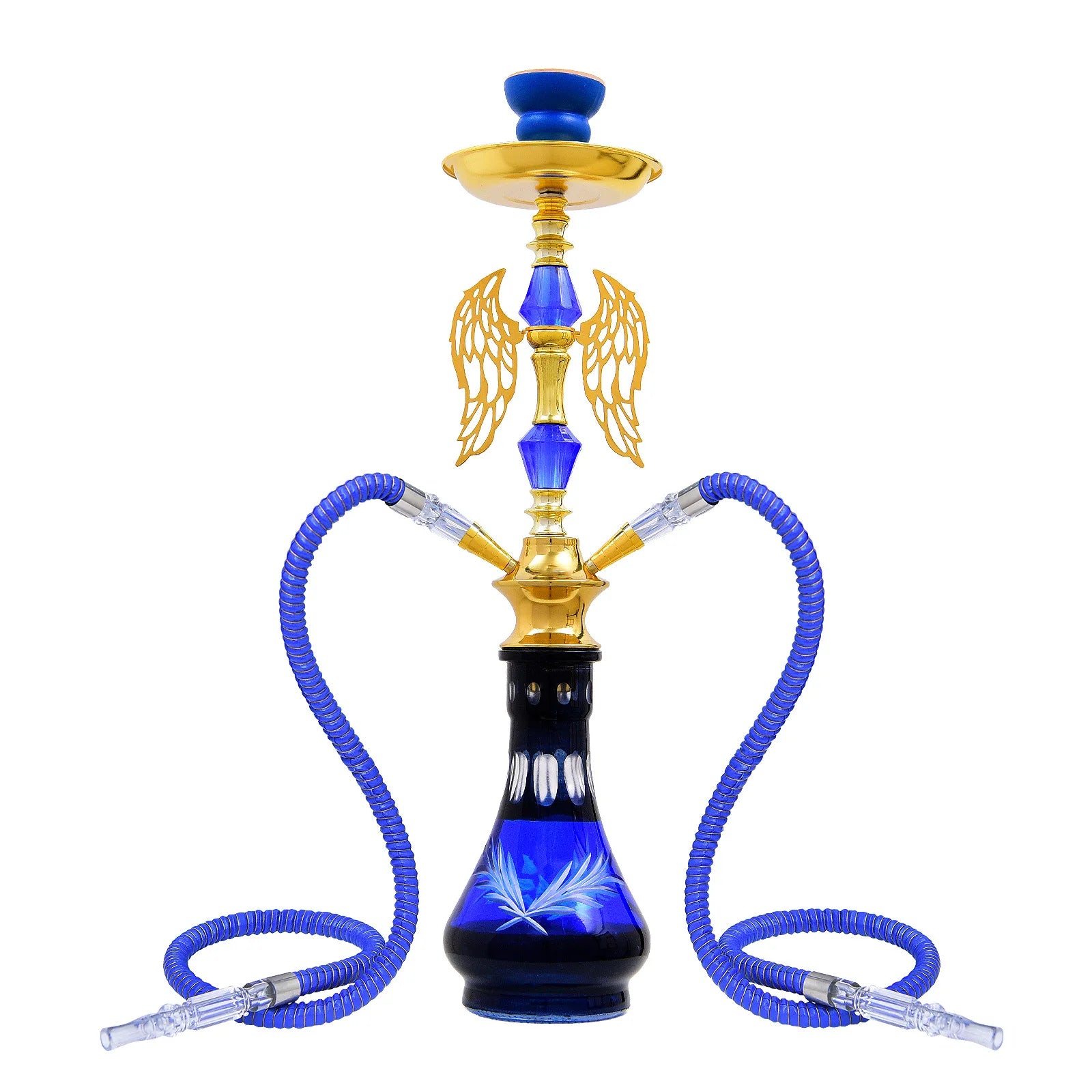 2-Hose Multi-Colored Wing Hookah Set