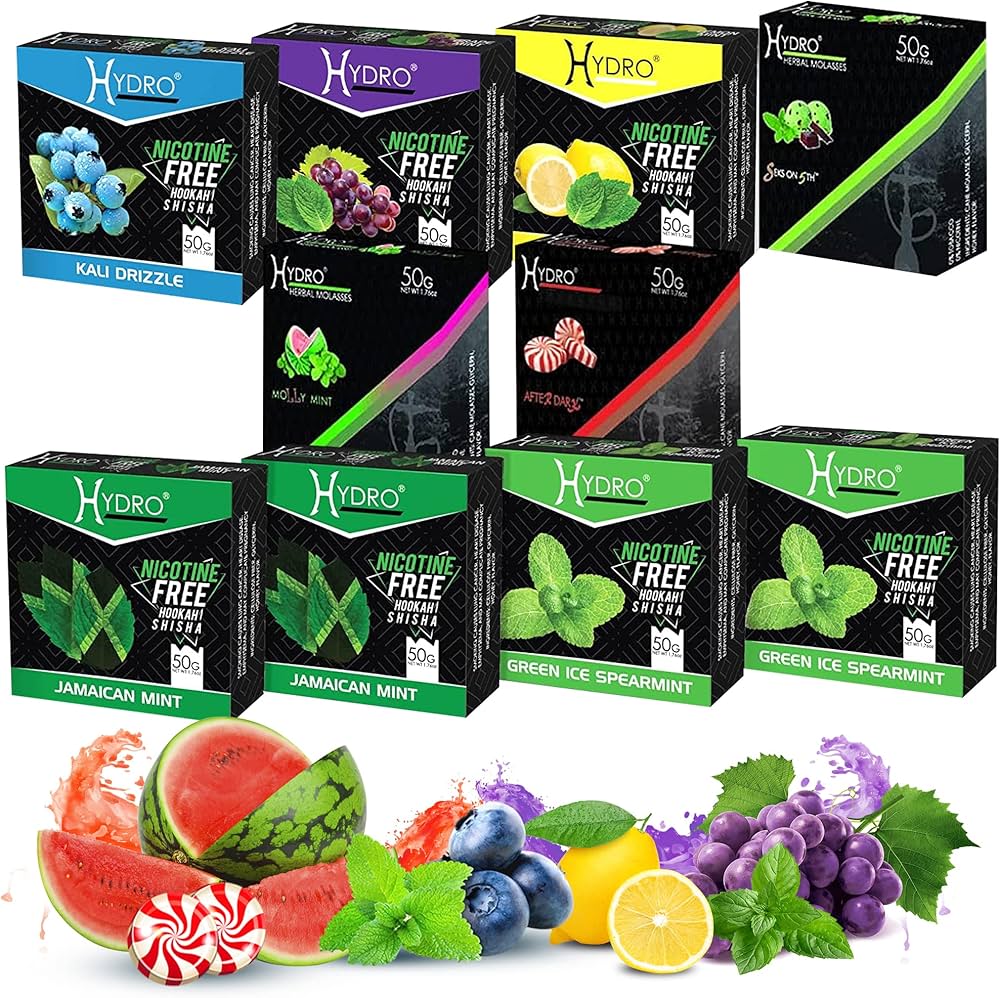 Hydro Herbal Shisha Flavor 50 Grams - 10 Pack