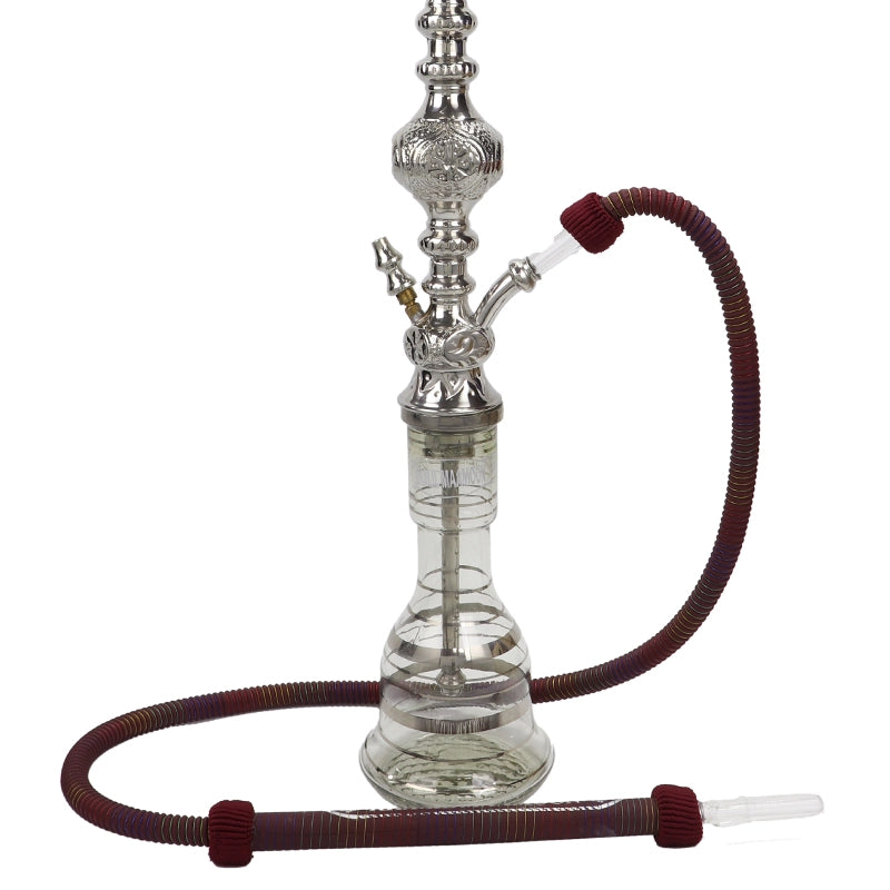Khali lMamoon Mankosh Ice Bucket Hookah Silver  Glass
