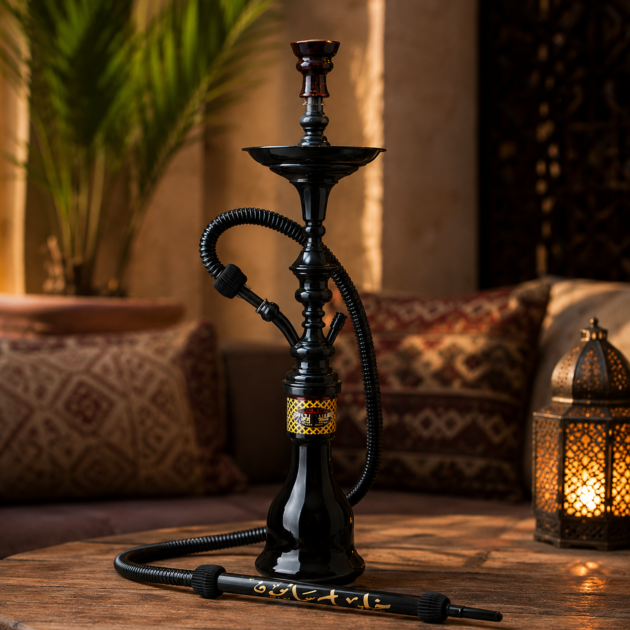 Khalil Mamoon Shareef 28" Egyptian Hookah Set-1014