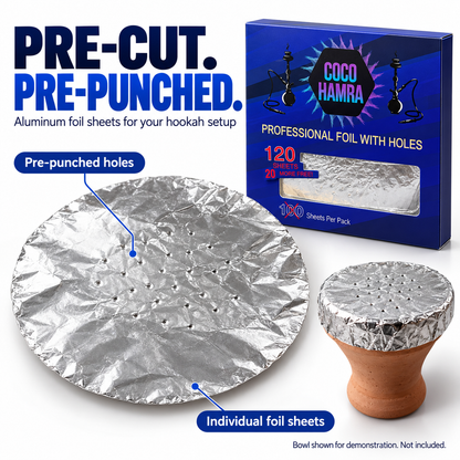 Pre-punched aluminum foil detail and demonstration bowl; bowl not included