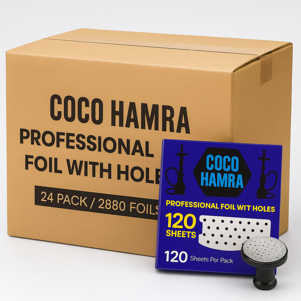 Coco Hamra professional foil with holes packaging and a box labeled &