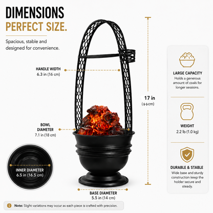 17" Hookah Charcoal Holder Basket