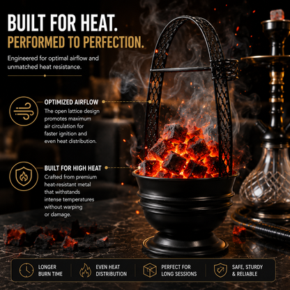 17" Hookah Charcoal Holder Basket