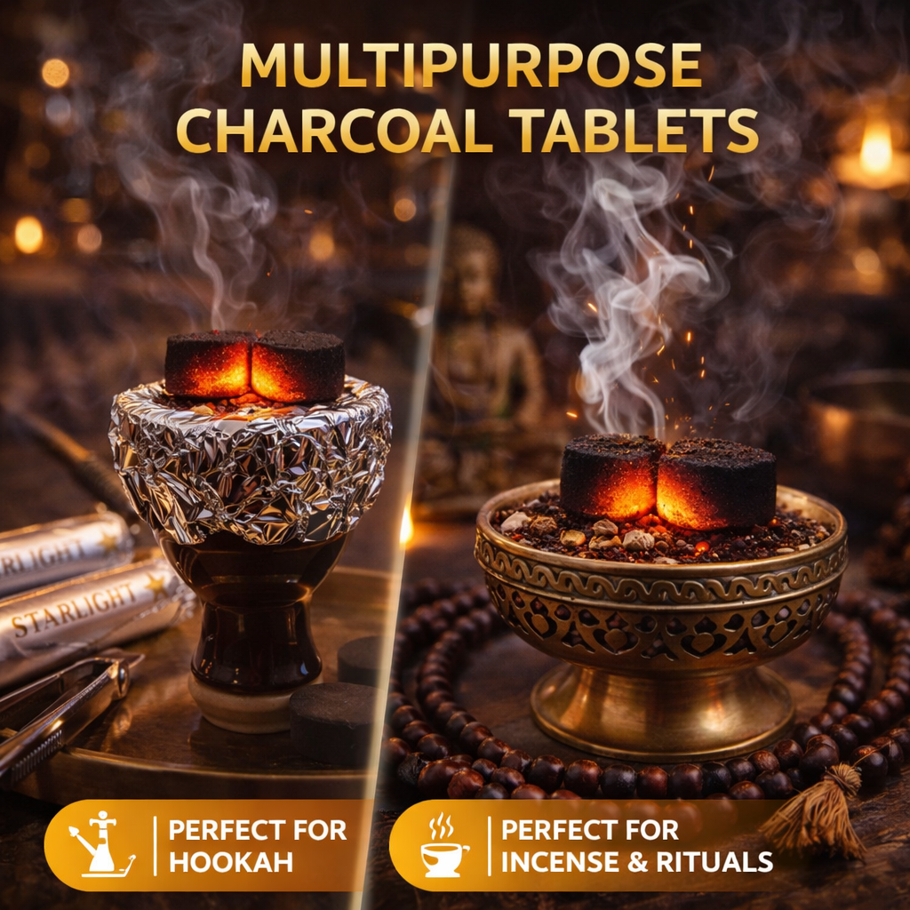 Starlight Instant Light Charcoal Tablets 100 Count 40mm