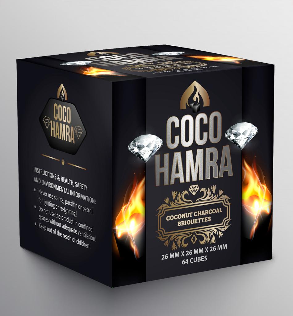 Coconut Charcoal Cubes 25mm 64 Count