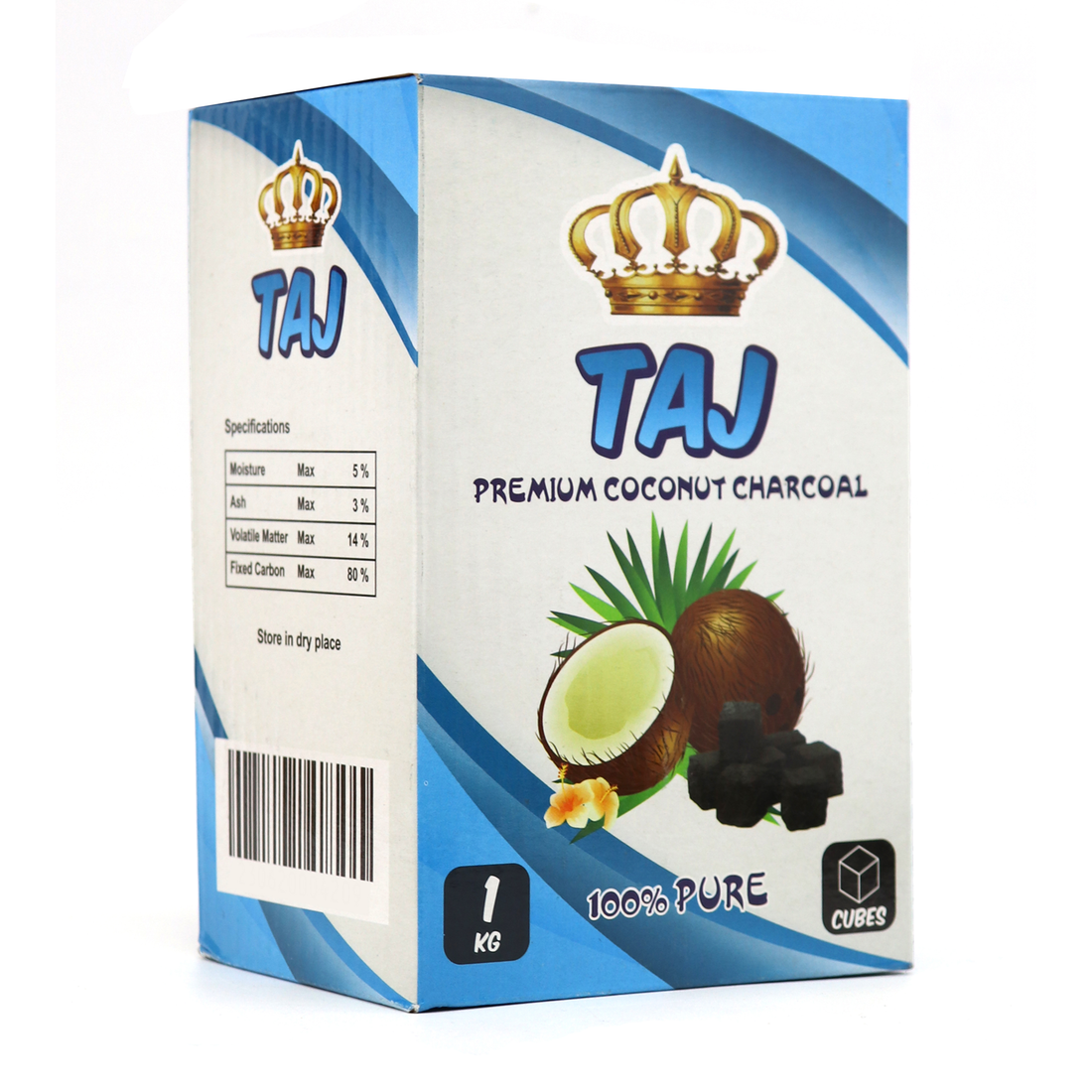 Taj Coconut Charcoal Cubes  25mm