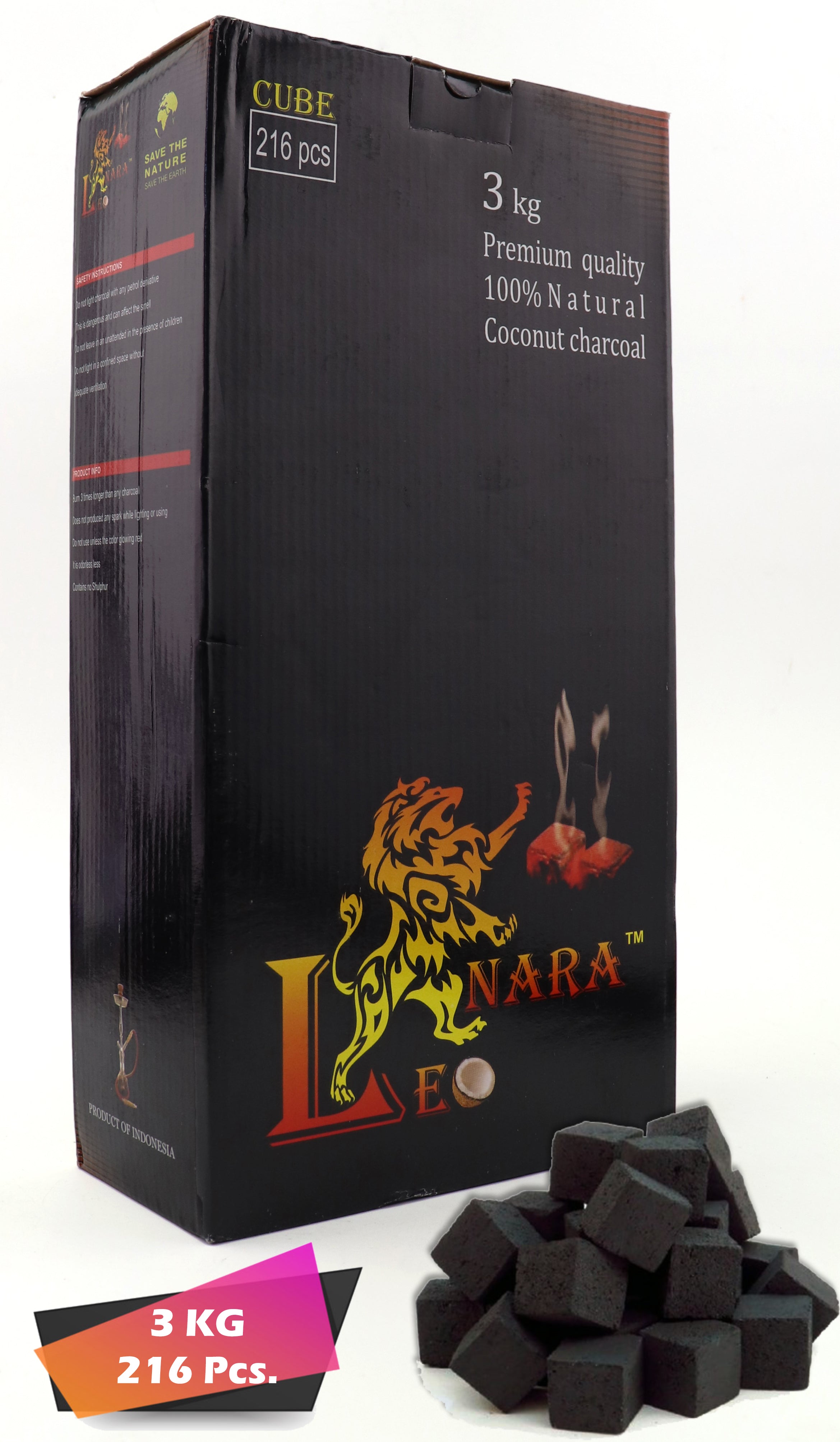 Leonara Coconut Charcoals 1/2 KG - 3 KG