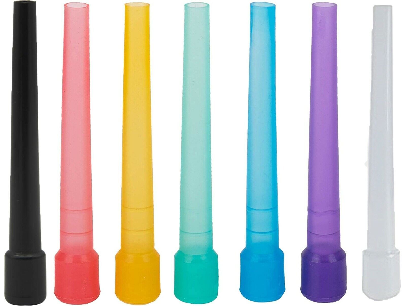 Count Mix Colors Mouth Tips Large 4&quot;
