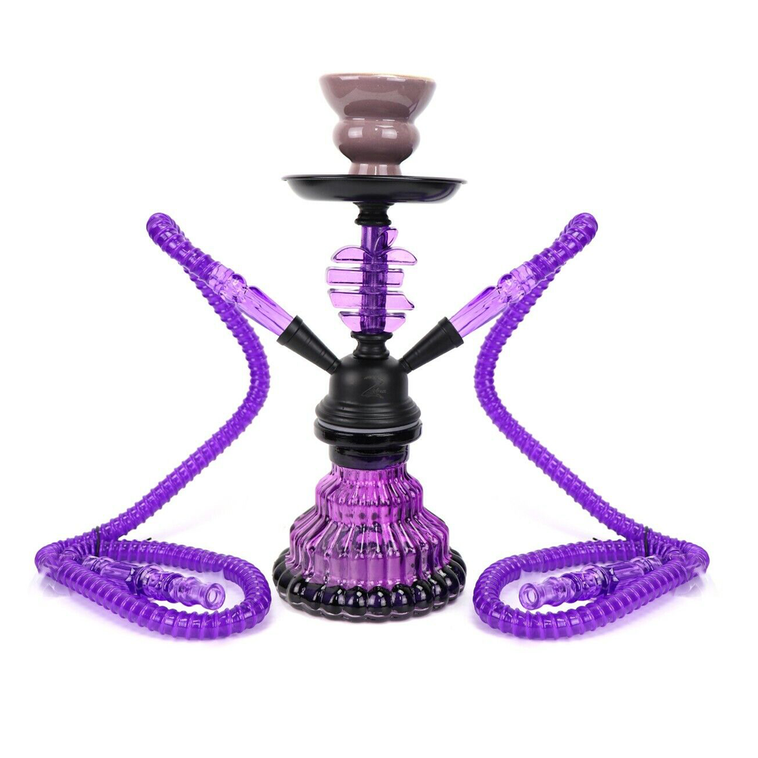 Zebra Smoke 2 Hose Pumpkin Knight Hookah