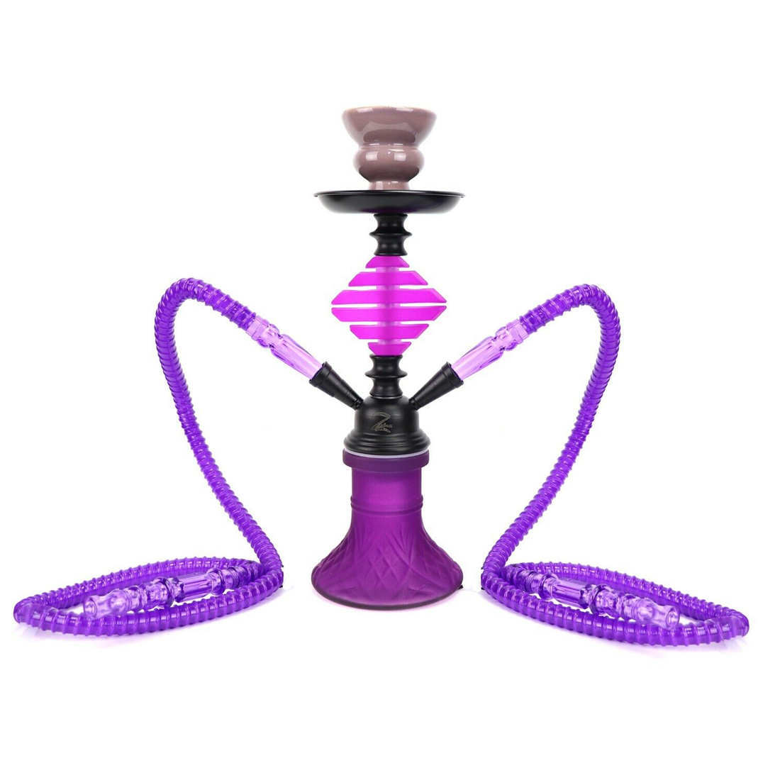 Zebra Smoke 2 Hose Pumpkin Henry Hookah